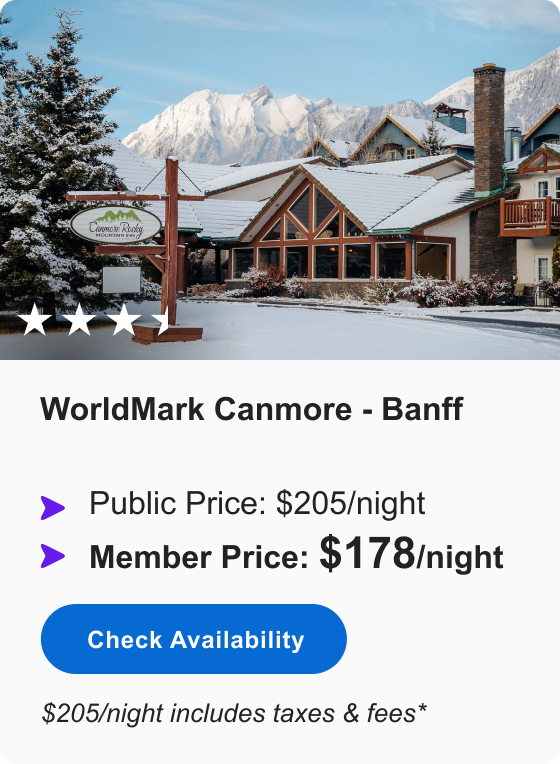 WorldMark Canmore - Banff | ***1/2 | Public Price: $205/night | Member Price: $178/night | $205/night includes taxes & fees* | Check&nbsp;Availability&nbsp;>