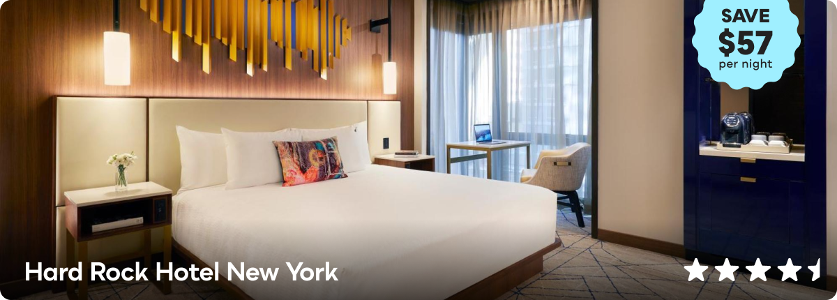 Hard Rock Hotel New York | ****1/2 | Save $57 per night