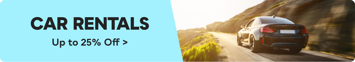 Up to 25% Off Car Rentals&nbsp;>