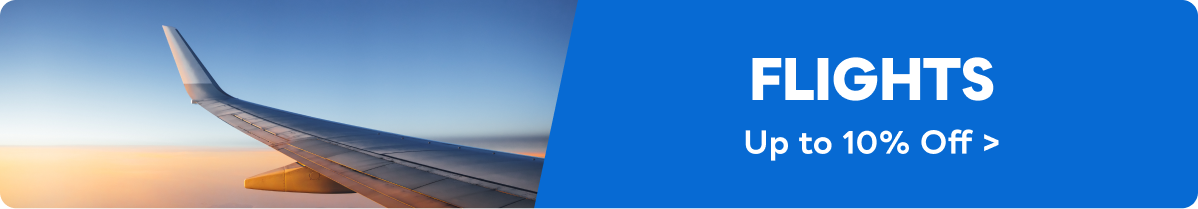 Up to 10% Off Flights&nbsp;>