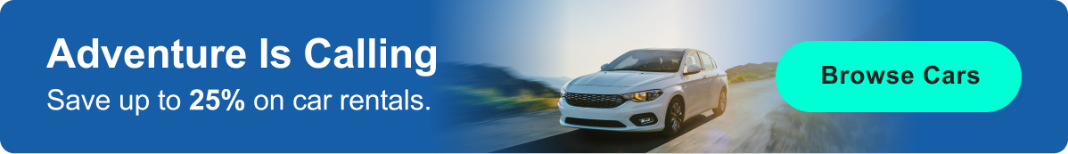 Save up to 25% on Car Rentals&nbsp;>