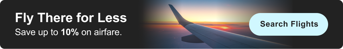 Save up to 10% on Flights&nbsp;>