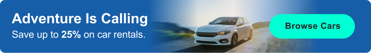 Save up to 25% on Car Rentals&nbsp;>