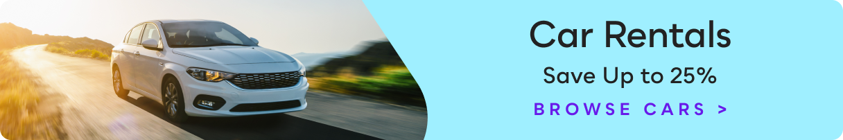Save Up to 25% on Car Rentals&nbsp;>