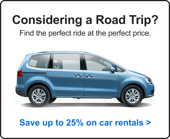 Save up to 25% on car rentals&nbsp;>