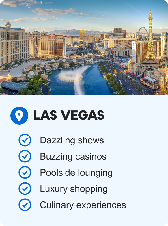 LAS VEGAS: Dazzling shows, buzzing casinos, poolside lounging, luxury shopping, and culinary experiences