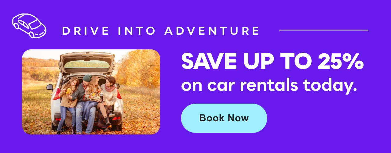 Save up to 25% on Car Rentals&nbsp;>