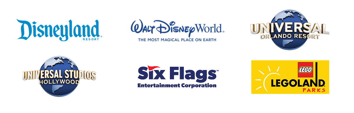 Disneyland&reg; Resort | Walt Disney World&reg; | Universal Orlando Resort | Universal Studios Hollywood | Six Flags | LEGOLAND&nbsp;Parks