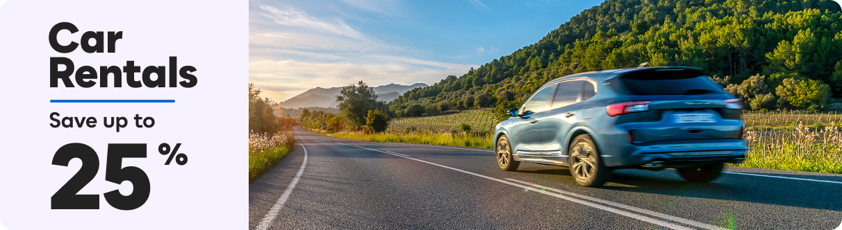 Car Rentals: Save up to 25%